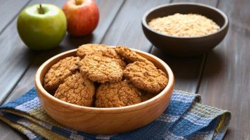 galletas de avena y manzana