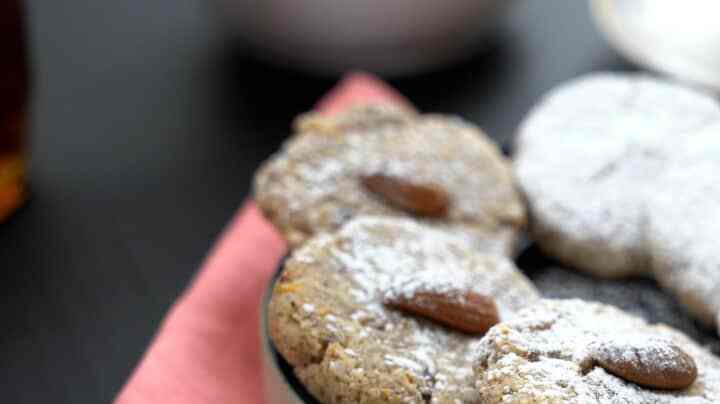 galletas de almendras vegana