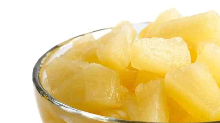Piña en almíbar