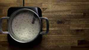 gelatina de arroz con leche y cajeta