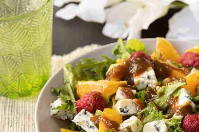 ensalada agridulce con queso