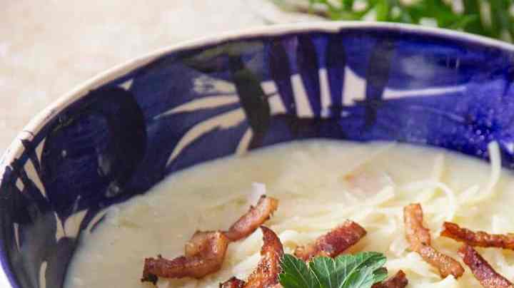 Crema de papa horneada