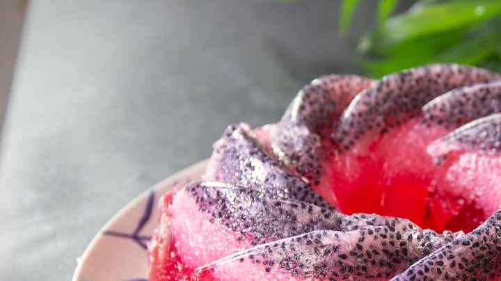 Gelatina de pitaya