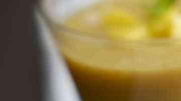 batido de melocotón y mango