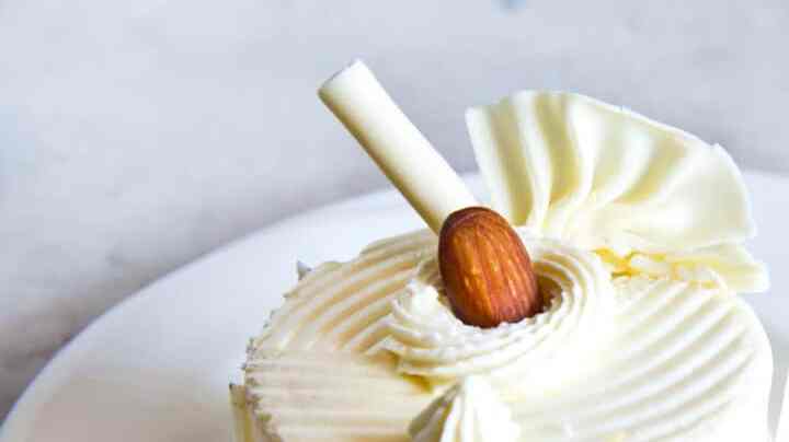 Tarta de chocolate blanco