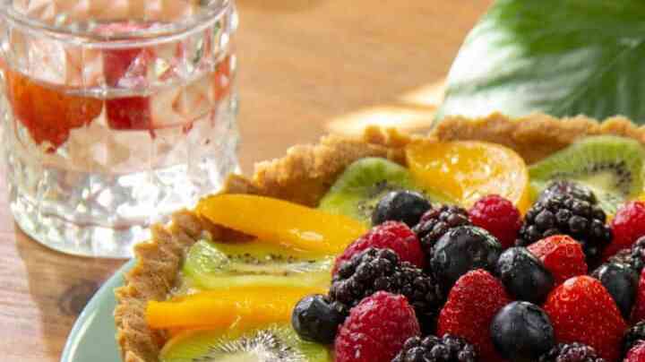 tarta de frutas con crema pastelera