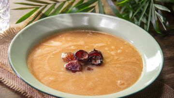 crema de garbanzos con chorizo