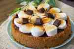 S'mores cheesecake paso a paso