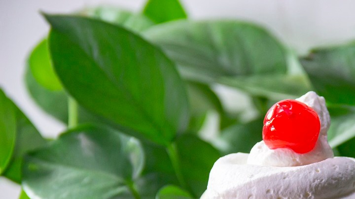 malteada de piña con helado de vainilla