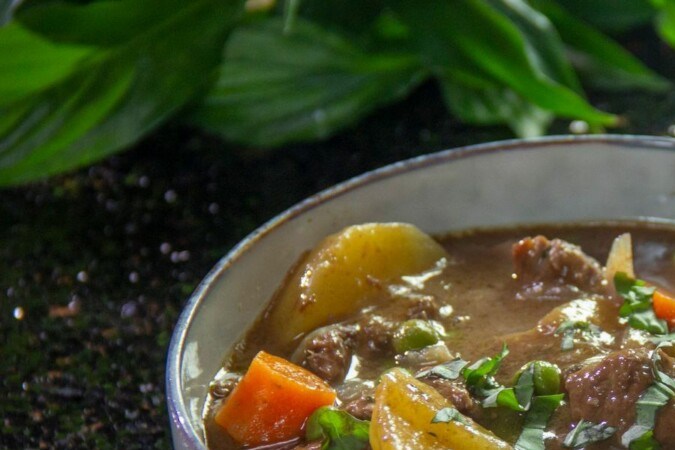 estofado de res y vino tinto