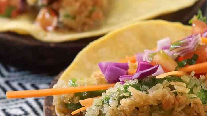 Tacos de aguacate al estilo baja