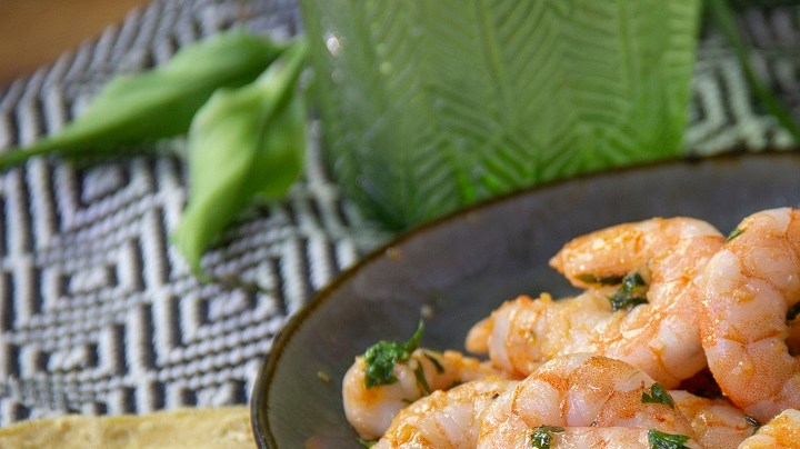 camarones al limón y ajo