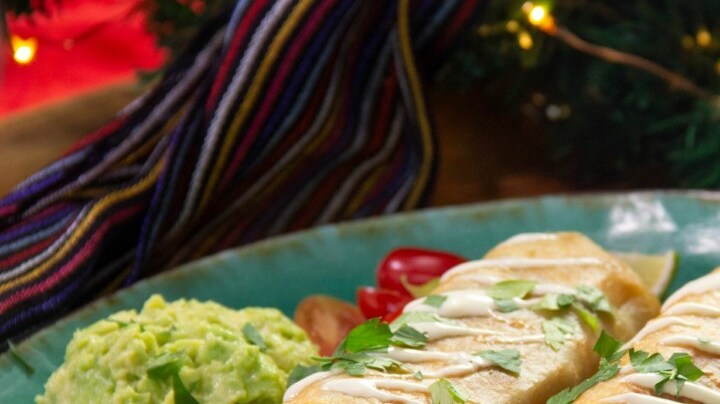 chimichangas de pollo y res