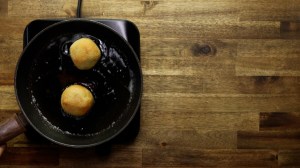 croquetas de arroz y espinaca