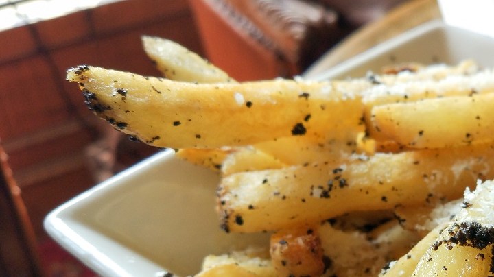 papas fritas trufadas