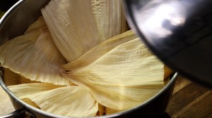 Tamales de chorizo y queso