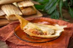 Tamales de chorizo y queso