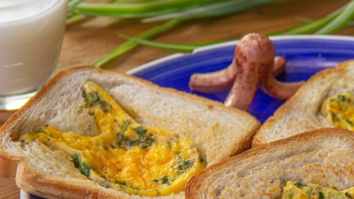 desayuno con huevos para niños