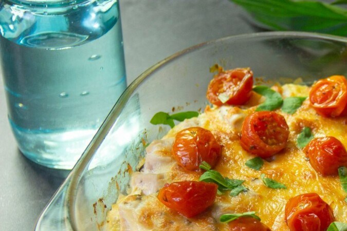 gratín de pollo y papas