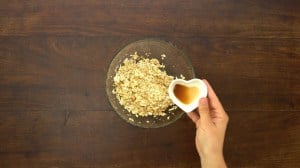 Mini cake de banana con dulce de leche