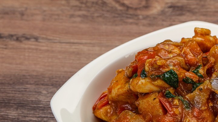 Pollo en salsa de ostras