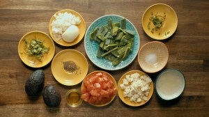 ensalada de aguacate y nopales