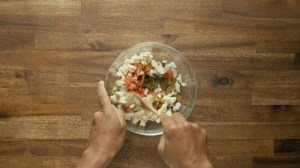 ensalada de aguacate y nopales