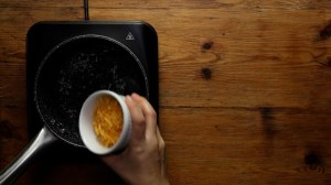 fondue de queso en pan