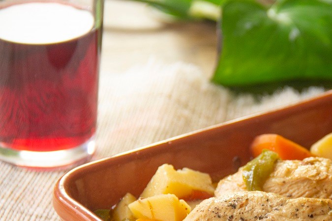 POllo a la cacerola con papas