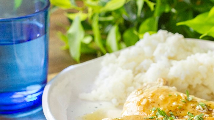 pollo en salsa de maple y mostaza