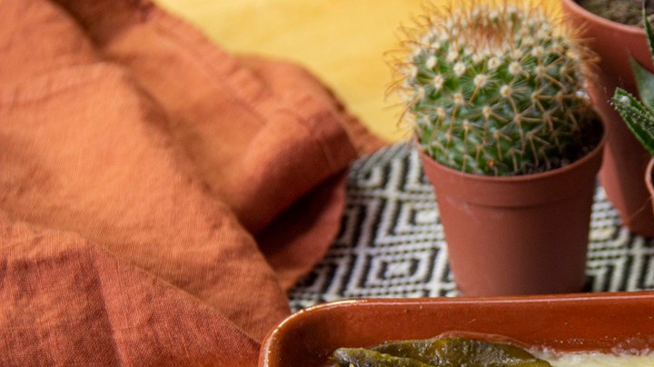 Queso fundido tricolor