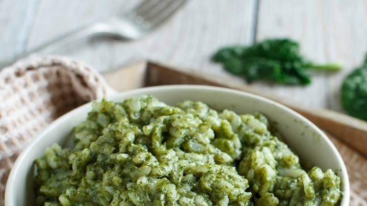 risotto de espinacas