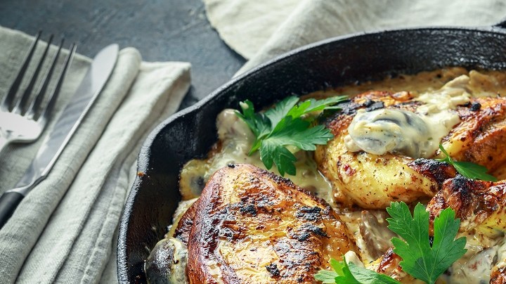 supremas de pollo a la crema