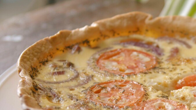 quiche de bacon y cebolla