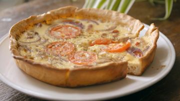 quiche de bacon y cebolla