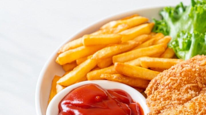 suprema de pollo frita