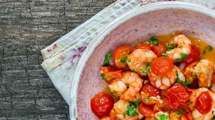 camarones entomatados