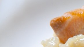 Risotto de salmón