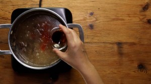 Sopa de res con espagueti