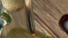 risotto de tocino y champiñones