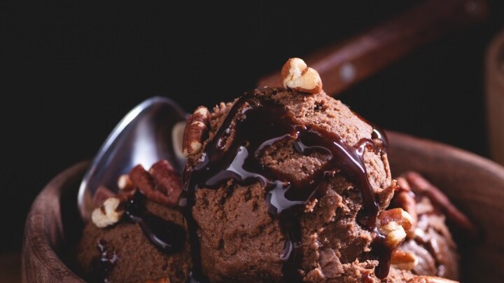 helado de chocolate negro