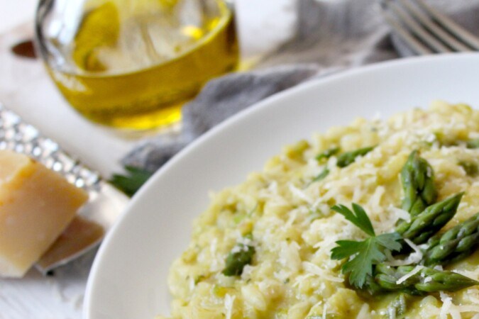 risotto de esparragos