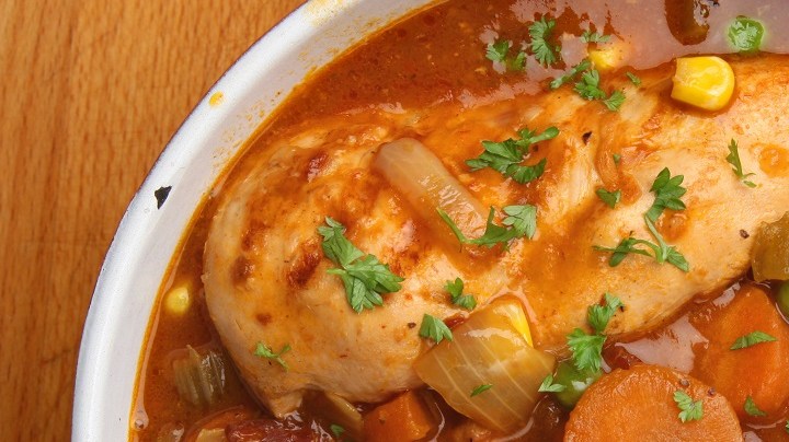 estofado de pollo con zanahoria