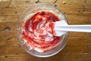 mousse de fresas