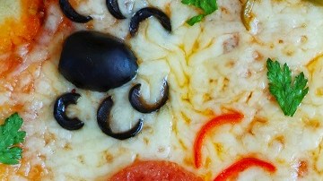 Pizza de arañas para Halloween