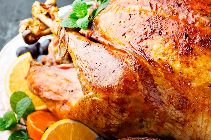 pavo al horno para thanksgiving