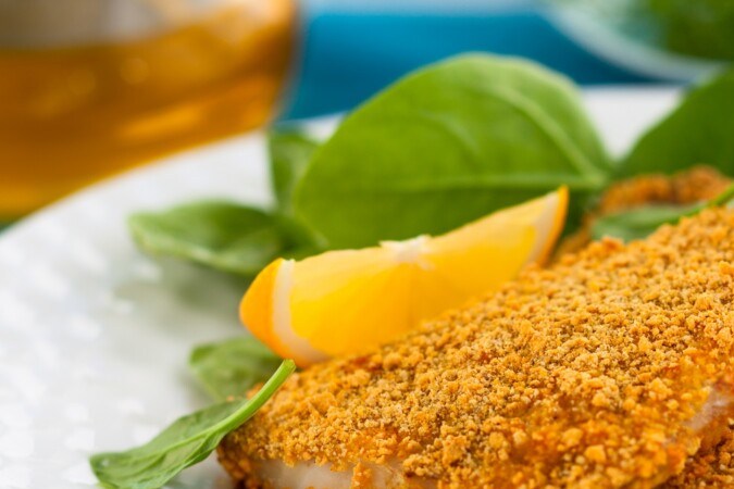 filetes de mero empanados