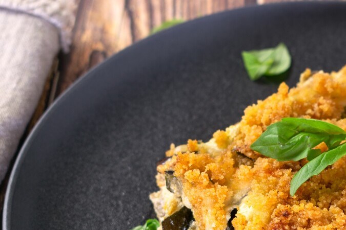 Lasaña de berenjenas y ricotta