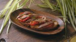 tostada de tomate asado y anchoa