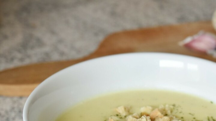 Crema de cebolla y queso